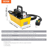 Darrahopens Tools > Pumps > Air Pumps VEVOR 10,000PSI Air Hydraulic Pump, 2.3 L Reservoir, NPT 3/8 In Oil Outlet, NPT 1/4 In Inlet, Air Actuated Foot Pump with Remote Control Actuator, for Automobile Frame Machine & Hydraulic Press