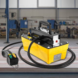Darrahopens Tools > Pumps > Air Pumps VEVOR 10,000PSI Air Hydraulic Pump, 2.3 L Reservoir, NPT 3/8 In Oil Outlet, NPT 1/4 In Inlet, Air Actuated Foot Pump with Remote Control Actuator, for Automobile Frame Machine & Hydraulic Press