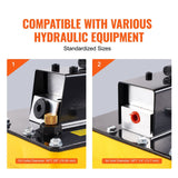 Darrahopens Tools > Pumps > Air Pumps VEVOR 10,000PSI Air Hydraulic Pump, 2.3 L Reservoir, NPT 3/8 In Oil Outlet, NPT 1/4 In Inlet, Air Actuated Foot Pump with Remote Control Actuator, for Automobile Frame Machine & Hydraulic Press