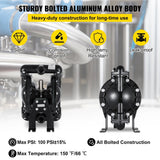 Darrahopens Tools > Pumps > Air Pumps VEVOR Air-Operated Double Diaphragm Pump 24 GPM 1 Inch Inlet And Outlet