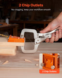 Darrahopens Tools > Pumps > Air Pumps VEVOR Pocket Hole Jig Kit, 12 mm to 48 mm Adjustable, Jig Pocket Hole System with Step Drill, Hex Wrench, Drill Stop Ring, Square Drive Bit, Plugs and Screws, Reinforced Metal Frame, for Woodworking
