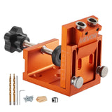 Darrahopens Tools > Pumps > Air Pumps VEVOR Pocket Hole Jig Kit, 12 mm to 48 mm Adjustable, Jig Pocket Hole System with Step Drill, Hex Wrench, Drill Stop Ring, Square Drive Bit, Plugs and Screws, Reinforced Metal Frame, for Woodworking