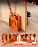 Darrahopens Tools > Pumps > Air Pumps VEVOR Pocket Hole Jig Kit, 12 mm to 48 mm Adjustable, Jig Pocket Hole System with Step Drill, Hex Wrench, Drill Stop Ring, Square Drive Bit, Plugs and Screws, Reinforced Metal Frame, for Woodworking