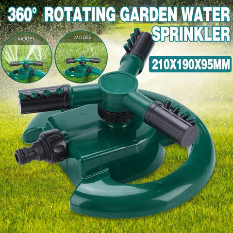 Darrahopens Tools > Pumps > Irrigation Pumps 360° Rotating Garden Sprinkler Water Sprinkler Tool Grass Lawn Sprayer Watering