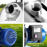 Darrahopens Tools > Pumps > Irrigation Pumps Giantz Garden Water Jet Pump Auto Controller 1100W Tank Rain Farm Irrigation