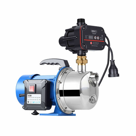 Darrahopens Tools > Pumps > Irrigation Pumps Giantz Garden Water Jet Pump Auto Controller 1100W Tank Rain Farm Irrigation