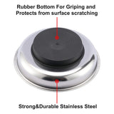 Darrahopens Tools > Tools Storage > Tool Boxes 3 4 6 Inch Magnetic Parts Tray Set Stainless Steel Tool Bowl Organizer Holder
