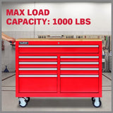 Darrahopens Tools > Tools Storage > Tool Boxes 9 Drawers Tool Box Chest Cabinet Trolley Box Garage Storage Toolbox Red 1000lbs