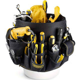 Darrahopens Tools > Tools Storage > Tool Boxes Black bucket tool organizer, tool storage, heavy duty tool organizer, multiple tool pockets, DIY tool storage, professional tool organizer, Australian tool storage