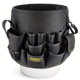 Darrahopens Tools > Tools Storage > Tool Boxes Black bucket tool organizer, tool storage, heavy duty tool organizer, multiple tool pockets, DIY tool storage, professional tool organizer, Australian tool storage