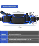 Darrahopens Tools > Tools Storage > Tool Boxes Blue Professional Oxford Cloth Tool Waist Bag –Tool Belt, Multifunctional Work Belt, Men's Robust, Adjustable Tool Belt - Heavy-Duty 600D Waterproof for Electricians, Mechanics & Construction Workers