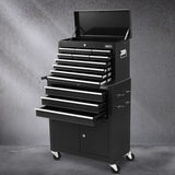 Darrahopens Tools > Tools Storage > Tool Boxes Giantz 13 Drawer Tool Box Cabinet Chest Toolbox Storage Garage Organiser Black