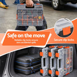 Darrahopens Tools > Tools Storage > Tool Boxes Giantz 3 Pack Tool Box Organizer with Hardware Storage Box for Small Parts