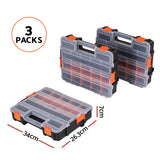 Darrahopens Tools > Tools Storage > Tool Boxes Giantz 3 Pack Tool Box Organizer with Hardware Storage Box for Small Parts