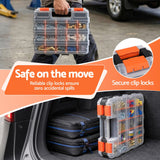Darrahopens Tools > Tools Storage > Tool Boxes Giantz Double Sided Tool Box Organizer with 34 Compartment Small Parts Storage
