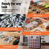 Darrahopens Tools > Tools Storage > Tool Boxes Giantz Double Sided Tool Box Organizer with 34 Compartment Small Parts Storage