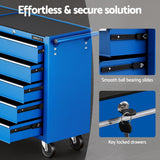 Darrahopens Tools > Tools Storage > Tool Boxes Giantz Tool Chest Trolley 10 Drawers Toolbox Storage Blue