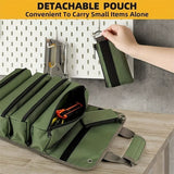 Darrahopens Tools > Tools Storage > Tool Boxes Green Multi-Purpose 600D Oxford Cloth Roll-Up Tool Organizer Bag – Heavy-Duty Waterproof & Anti-Scratch Organizer for Electricians, Mechanics & Automotive Use-Duty Oxford Fabric - Multi-Pocket Storage for Electricians, Mechanics & DIY Enthusiasts