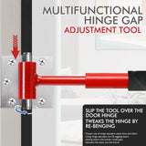 Darrahopens Tools > Tools Storage > Tool Boxes Heavy-Duty 4-in-1 Door Hinge Adjustment Tool - Wrench for Aligning & Lifting Sagging Doors