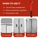 Darrahopens Tools > Tools Storage > Tool Boxes Heavy-Duty 4-in-1 Door Hinge Adjustment Tool - Wrench for Aligning & Lifting Sagging Doors