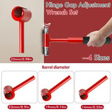 Darrahopens Tools > Tools Storage > Tool Boxes Heavy-Duty 4-in-1 Door Hinge Adjustment Tool - Wrench for Aligning & Lifting Sagging Doors