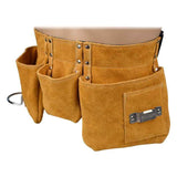Darrahopens Tools > Tools Storage > Tool Boxes Leather Tool Belt with Pockets Adjustable Nylon Belt, 52 x 22 cm
