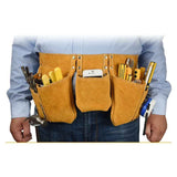 Darrahopens Tools > Tools Storage > Tool Boxes Leather Tool Belt with Pockets Adjustable Nylon Belt, 52 x 22 cm