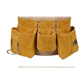 Darrahopens Tools > Tools Storage > Tool Boxes Leather Tool Belt with Pockets Adjustable Nylon Belt, 52 x 22 cm