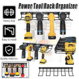 Darrahopens Tools > Tools Storage > Tool Boxes Metal Drill Storage Rack Power Tool Holder Organizer Wall Mount Heavy Duty Shelf