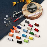 Darrahopens Tools > Tools Storage > Tool Boxes Mini Sewing Kit with 52 Sewing Accessories, 18 Thread Spools with Black Sewing Box for Beginners Kids Travelers Sewing Machine Adults Girls (Small)