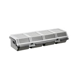 Darrahopens Tools > Tools Storage > Tool Boxes Plastic Screw Parts Storage Box Small Hardware Organizer Case with Four Grids