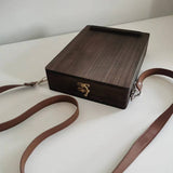 Darrahopens Tools > Tools Storage > Tool Boxes Vintage Writer's Wooden Messenger Box - Artisan Crossbody Satchel for Artists and Creatives