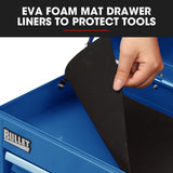 Darrahopens Tools > Tools Storage > Tool Cabinets BULLET 9 Drawer Tool Box Chest, Organiser Mechanic Garage Storage Toolbox Set - Blue