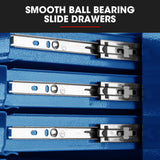Darrahopens Tools > Tools Storage > Tool Cabinets BULLET 9 Drawer Tool Box Chest, Organiser Mechanic Garage Storage Toolbox Set - Blue