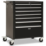 Darrahopens Tools > Tools Storage > Tool Cabinets BULLET Pro 7 Drawer Tool Box Cabinet Trolley Storage, Toolbox Garage Organiser Set, Black