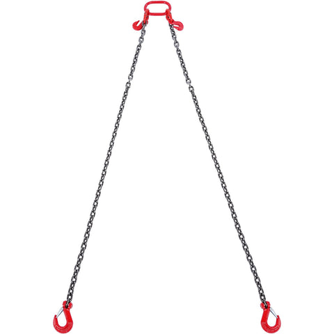 Darrahopens Tools > Tools Storage > Tool Cabinets VEVOR Chain Sling, 10 mm x 180 cm Lifting Chains with Hooks, G80 Engine Chain Hoist Lifts, 5 Ton Lifting Sling Chains for Engine Hoist, Engine Lift Chain with 2 Leg Grab Hooks and Adjusters Heavy Duty