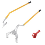 Darrahopens Tools > Tools Storage > Tool Cabinets VEVOR Tire Mount Demount Tool, 571- 622 mm Manual Steel Tire Changer Mount Demount Removal Tool, with Extra Bead Holder, Tubeless Truck Bead Breaker, 3 PCS Tire Changing Tools, Orange