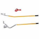 Darrahopens Tools > Tools Storage > Tool Cabinets VEVOR Tire Mount Demount Tool, 571- 622 mm Manual Steel Tire Changer Mount Demount Removal Tool, with Extra Bead Holder, Tubeless Truck Bead Breaker, 3 PCS Tire Changing Tools, Orange