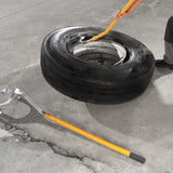 Darrahopens Tools > Tools Storage > Tool Cabinets VEVOR Tire Mount Demount Tool, 571- 622 mm Manual Steel Tire Changer Mount Demount Removal Tool, with Extra Bead Holder, Tubeless Truck Bead Breaker, 3 PCS Tire Changing Tools, Orange