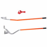 Darrahopens Tools > Tools Storage > Tool Cabinets VEVOR Tire Mount Demount Tool, 571-622 mm Manual Steel Tire Changer Mount Demount Removal Tool, with Extra Bead Holder, Tubeless Truck Bead Breaker, 3 PCS Tire Changing Tools, Orange