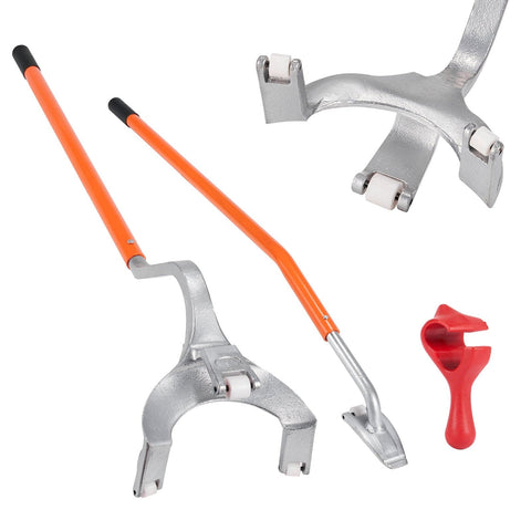 Darrahopens Tools > Tools Storage > Tool Cabinets VEVOR Tire Mount Demount Tool, 571-622 mm Manual Steel Tire Changer Mount Demount Removal Tool, with Extra Bead Holder, Tubeless Truck Bead Breaker, 3 PCS Tire Changing Tools, Orange