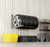 Darrahopens Tools > Tools Storage > Tool Cabinets VEVOR Wall Mounted Folding Tire Rack, 32" - 48" Adjustable Tire Rack, Q235 Heavy-Duty Steel Tire Storage Rack for R14-R20 inch Standard Tires, Max 300lbs Load Capacity for Garage Workshop Repair Shop