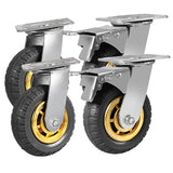 Darrahopens Tools > Tools Storage > Utility Trolleys 4X 6" / 150mm Heavy Duty Swivel Caster Wheels Castor 1000KG Load,2 with Brakes