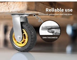 Darrahopens Tools > Tools Storage > Utility Trolleys 4X 6" / 150mm Heavy Duty Swivel Caster Wheels Castor 1000KG Load,2 with Brakes
