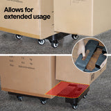 Darrahopens Tools > Tools Storage > Utility Trolleys 6-Wheel Folding Hand Truck Heavy Duty 227kg Capacity Collapsible Trolley with Elastic Strap Triple-Axle All-Terrain Design Moving RV Camping Warehouse