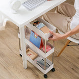 Darrahopens Tools > Tools Storage > Utility Trolleys CARLA HOME Slim Storage Cart Organizer Trolley with Wheels for Kitchen, Bathroom, Laundry & Narrow Spaces (3 tier)