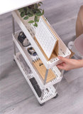 Darrahopens Tools > Tools Storage > Utility Trolleys CARLA HOME Slim Storage Cart Organizer Trolley with Wheels for Kitchen, Bathroom, Laundry & Narrow Spaces (4 tier)