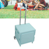 Darrahopens Tools > Tools Storage > Utility Trolleys Collapsible Rolling Cart Easy Storage Strong Load Capacity Multifunctional Foldable Portable Shopping Trolley Wheel Box Green In Australia - Darrahopens