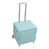 Darrahopens Tools > Tools Storage > Utility Trolleys Collapsible Rolling Cart Easy Storage Strong Load Capacity Multifunctional Foldable Portable Shopping Trolley Wheel Box Green In Australia - Darrahopens