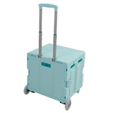 Darrahopens Tools > Tools Storage > Utility Trolleys Collapsible Rolling Cart Easy Storage Strong Load Capacity Multifunctional Foldable Portable Shopping Trolley Wheel Box Green In Australia - Darrahopens
